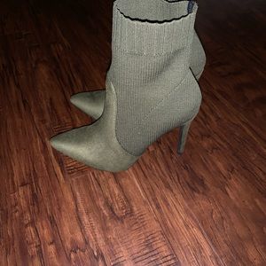 Khaki Green Booties